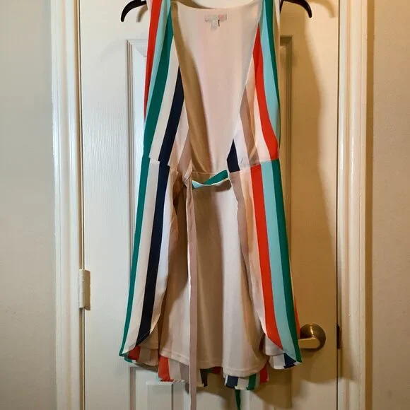 Gianni Bini Multicolor Wrap Dress - Picture 2 of 4